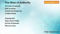Patti Masterman - The Shoe of Authority