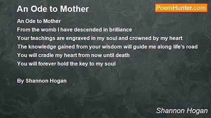 Shannon Hogan - An Ode to Mother