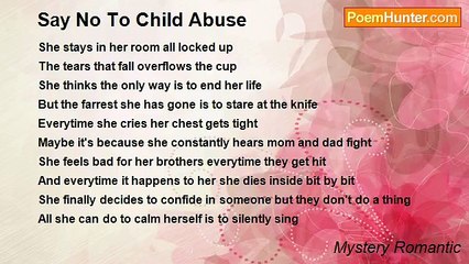 Mystery Romantic - Say No To Child Abuse
