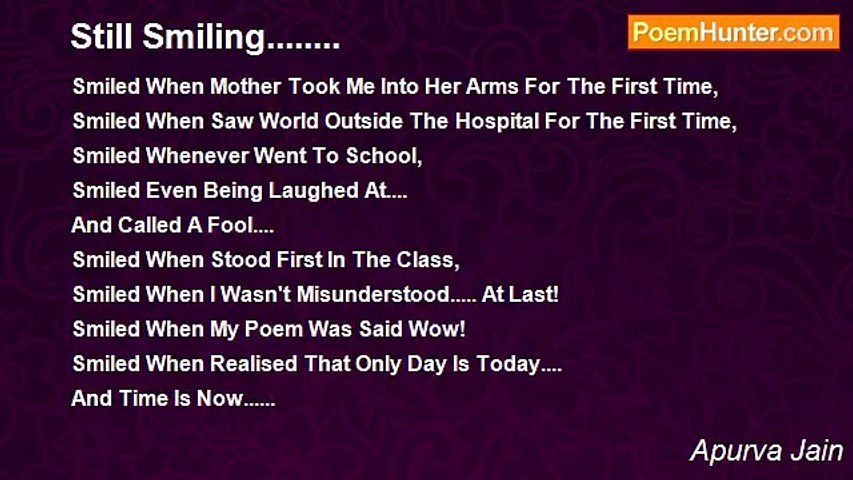 Apurva Jain - Still Smiling........