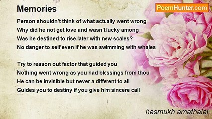 hasmukh amathalal - Memories
