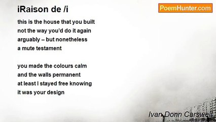 Ivan Donn Carswell - iRaison de /i