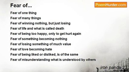 iron panda 23 - Fear of...