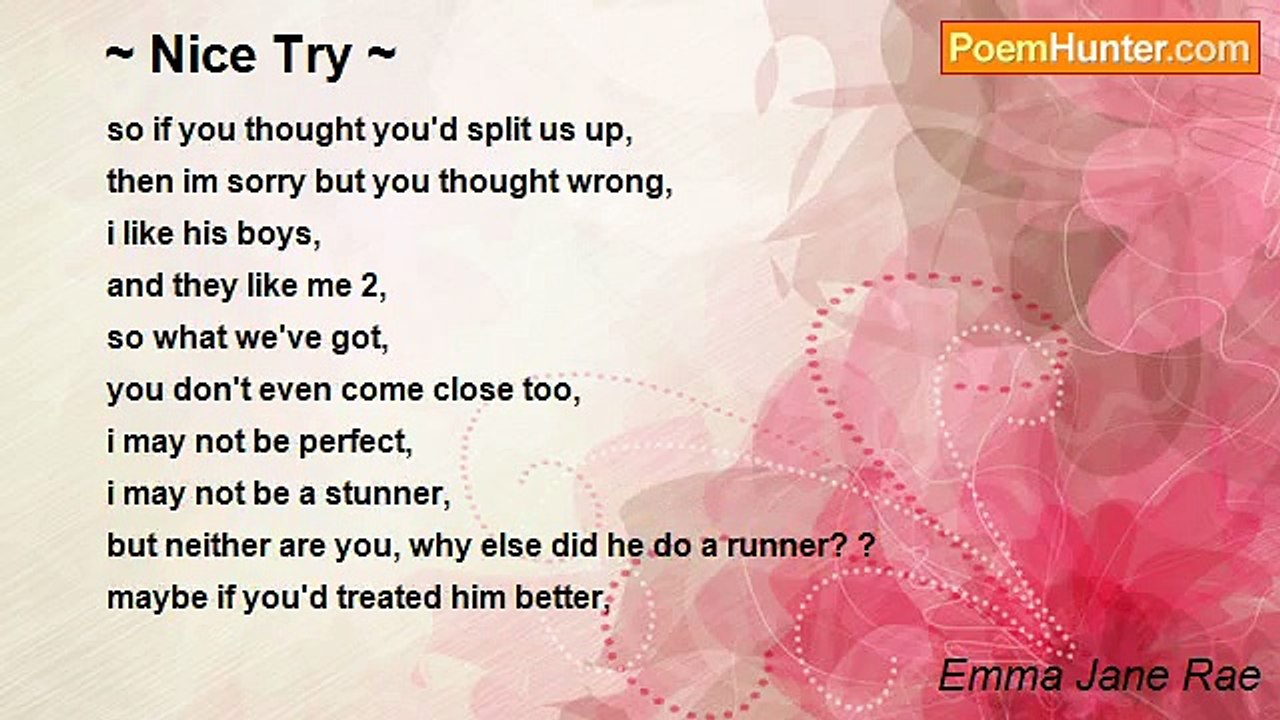 Emma Jane Rae - ~ Nice Try ~