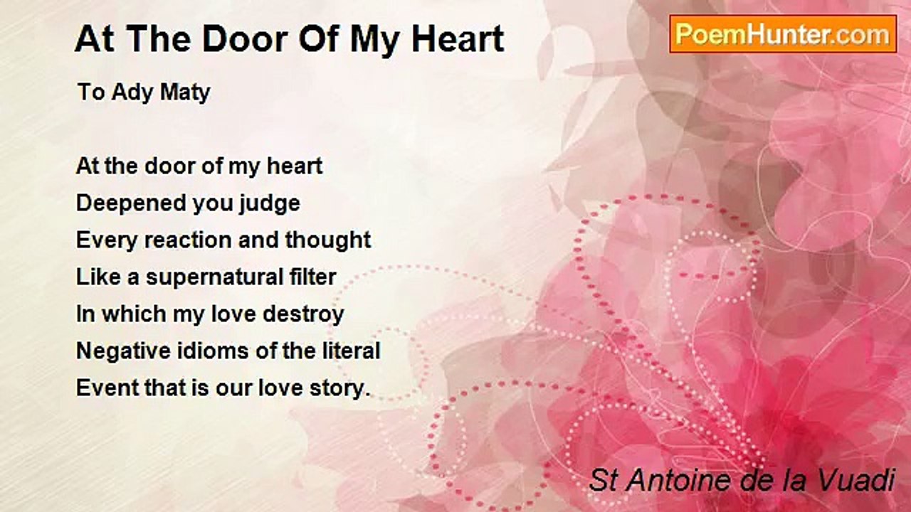 St Antoine de la Vuadi - 	At The Door Of My Heart