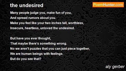 aly gerber - the undesired