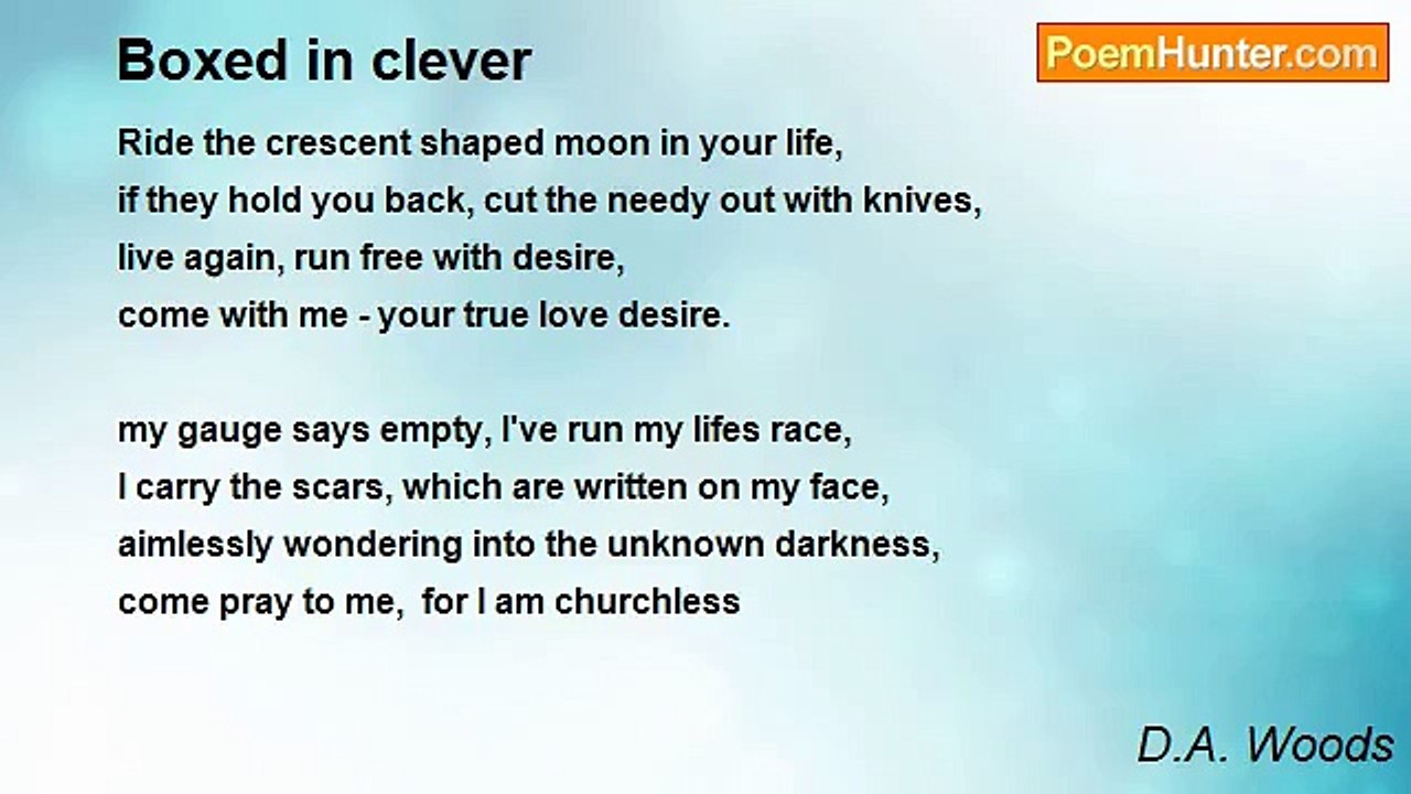 D.A. Woods - Boxed in clever