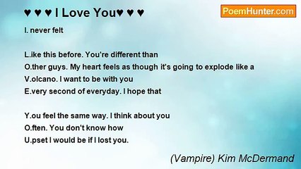 (Vampire) Kim McDermand - ♥ ♥ ♥ I Love You♥ ♥ ♥