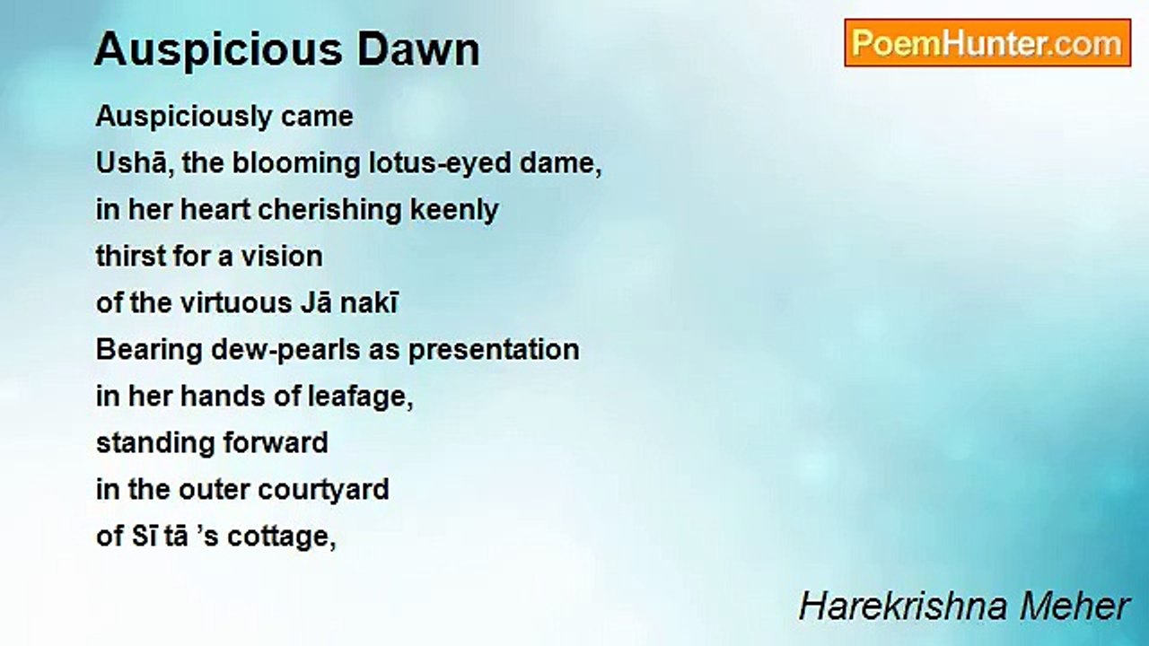 Harekrishna Meher - Auspicious Dawn