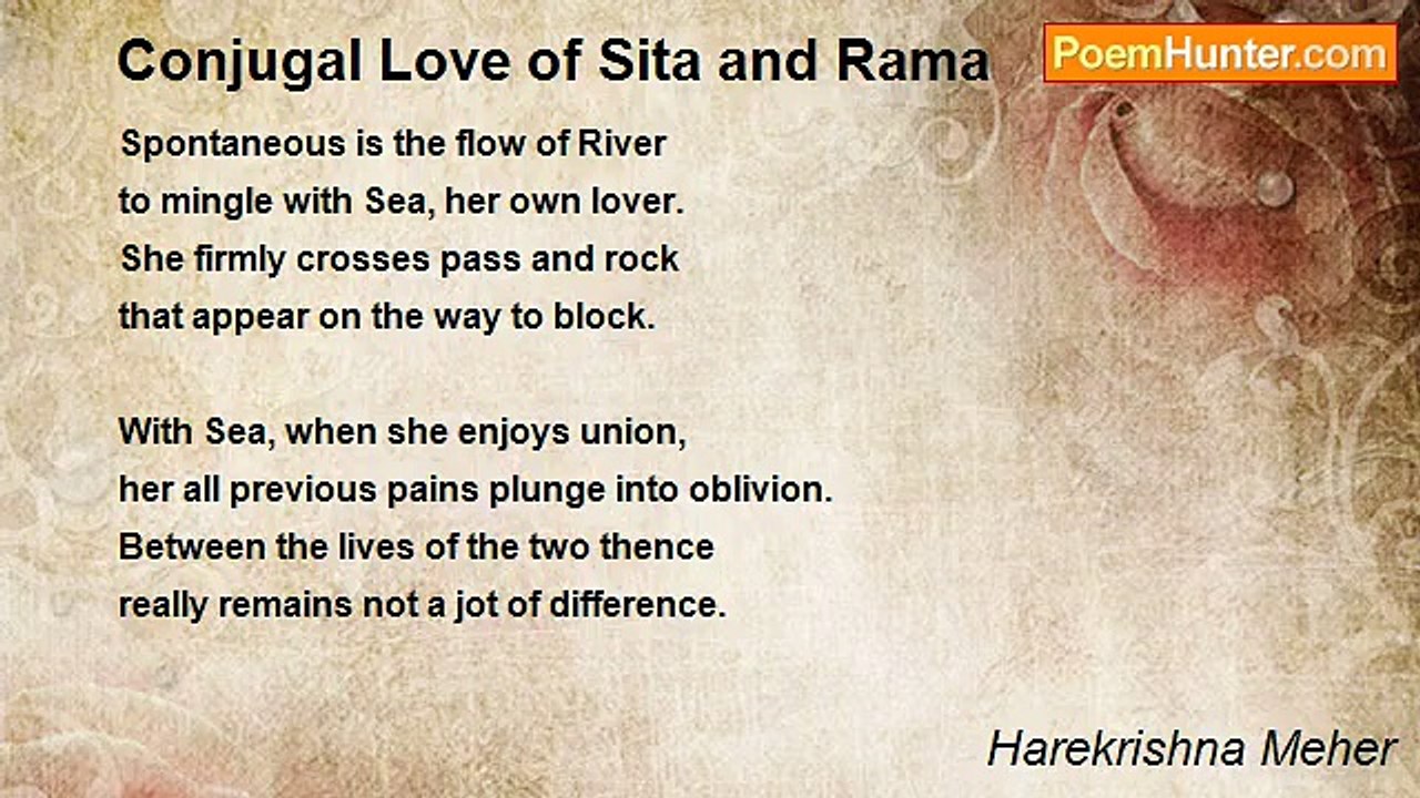 Harekrishna Meher - Conjugal Love of Sita and Rama