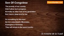 St Antoine de la Vuadi - 	Son Of Congolese