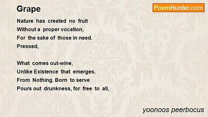yoonoos peerbocus - Grape