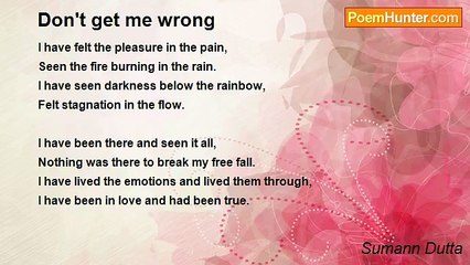 Sumann Dutta - Don't get me wrong