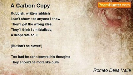 Romeo Della Valle - A Carbon Copy