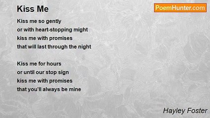 Hayley Foster - Kiss Me