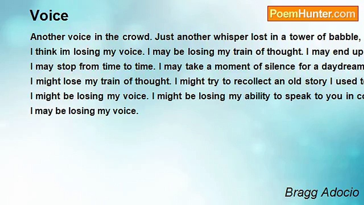 Bragg Adocio - Voice