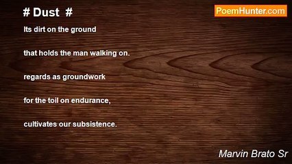 Marvin Brato Sr - # Dust  #