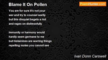Ivan Donn Carswell - Blame It On Pollen