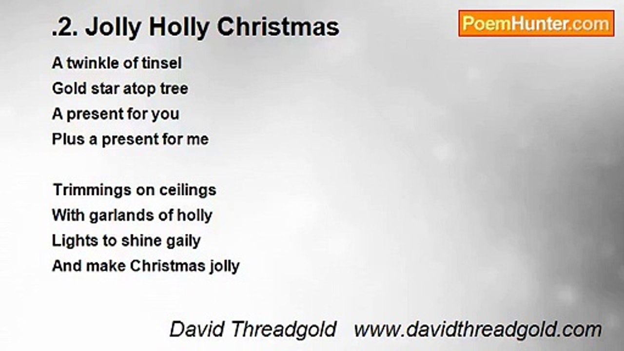 David Threadgold   www.davidthreadgold.com - .2. Jolly Holly Christmas