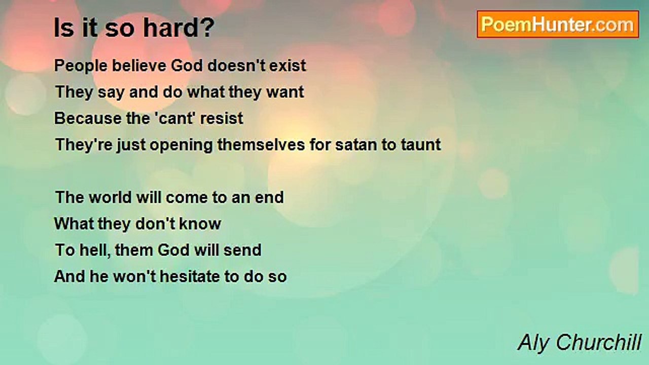 Aly Churchill - Is it so hard?