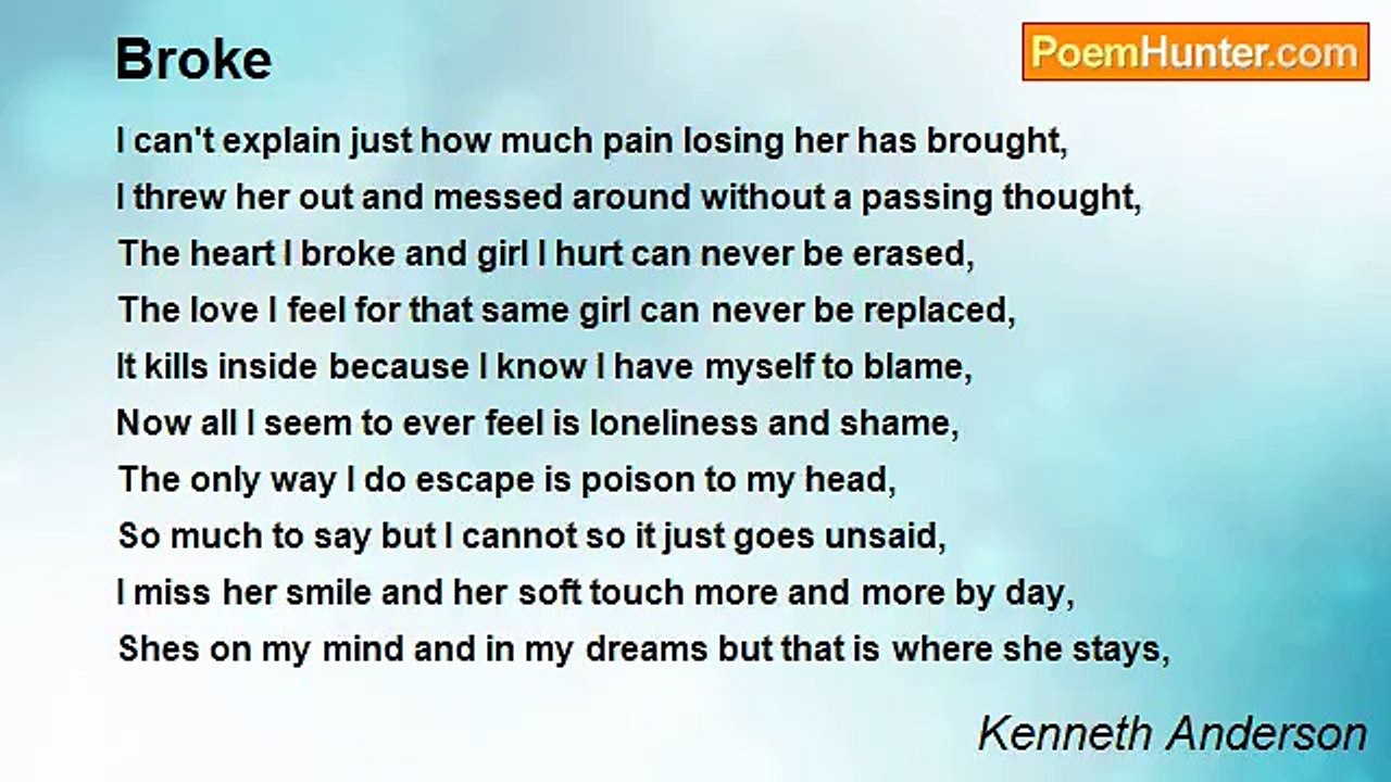 Kenneth Anderson - Broke