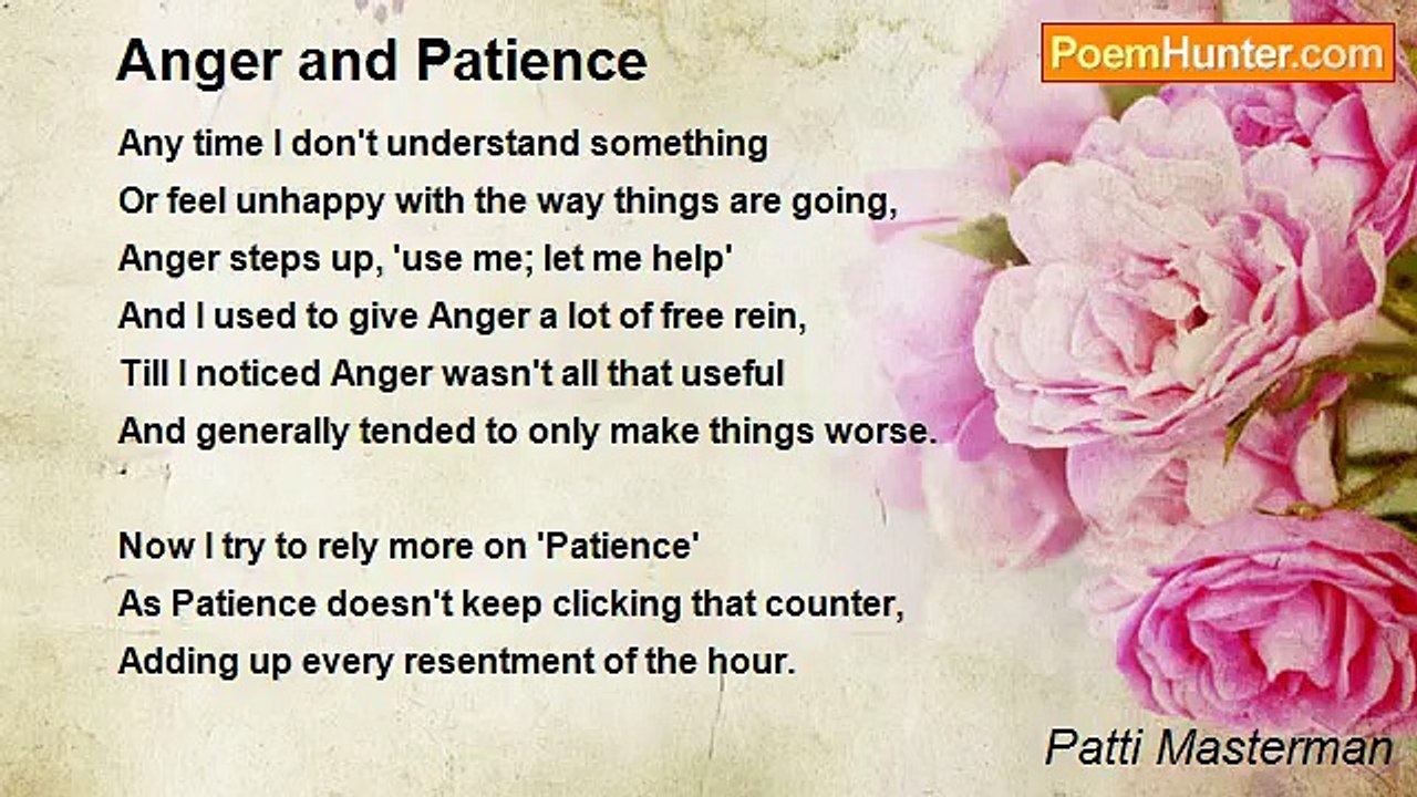 Patti Masterman - Anger and Patience