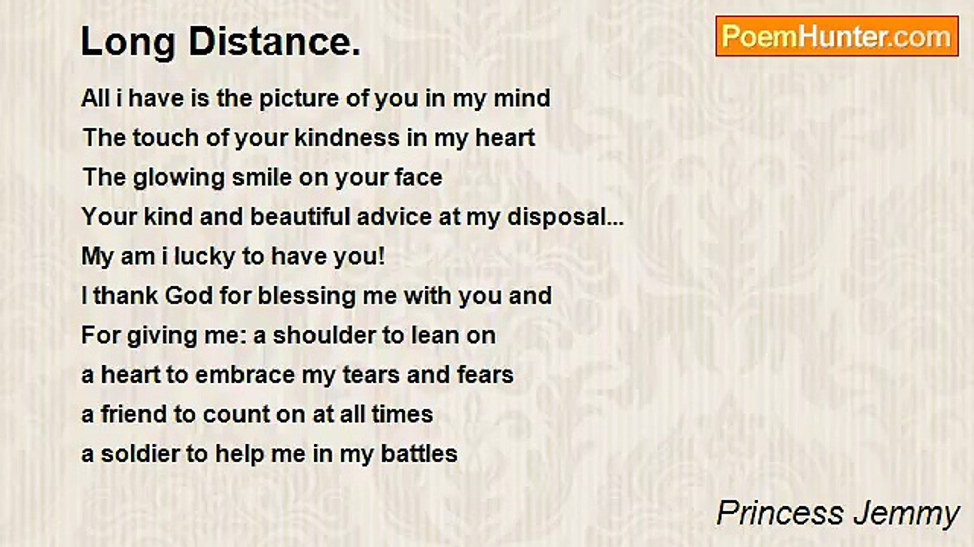 Princess Jemmy - Long Distance.