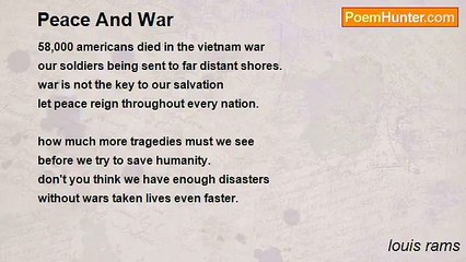 louis rams - Peace And War