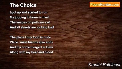 Kranthi Pothineni - The Choice