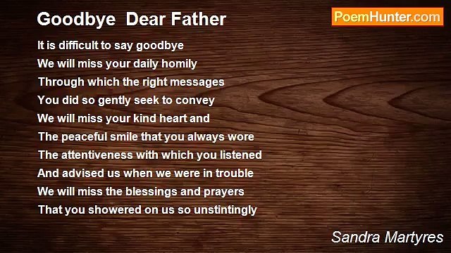 Sandra Martyres - Goodbye Dear Father