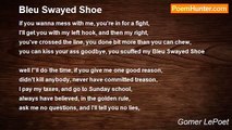 Gomer LePoet - 	Bleu Swayed Shoe