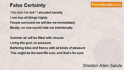 Sheldon Allen Saluta - False Certainty