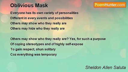 Sheldon Allen Saluta - Oblivious Mask
