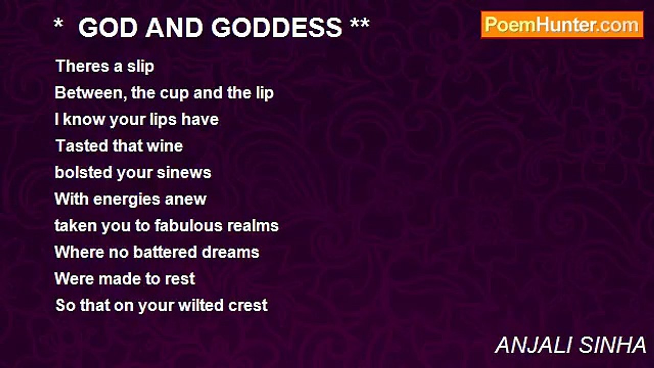ANJALI SINHA - *  GOD AND GODDESS **