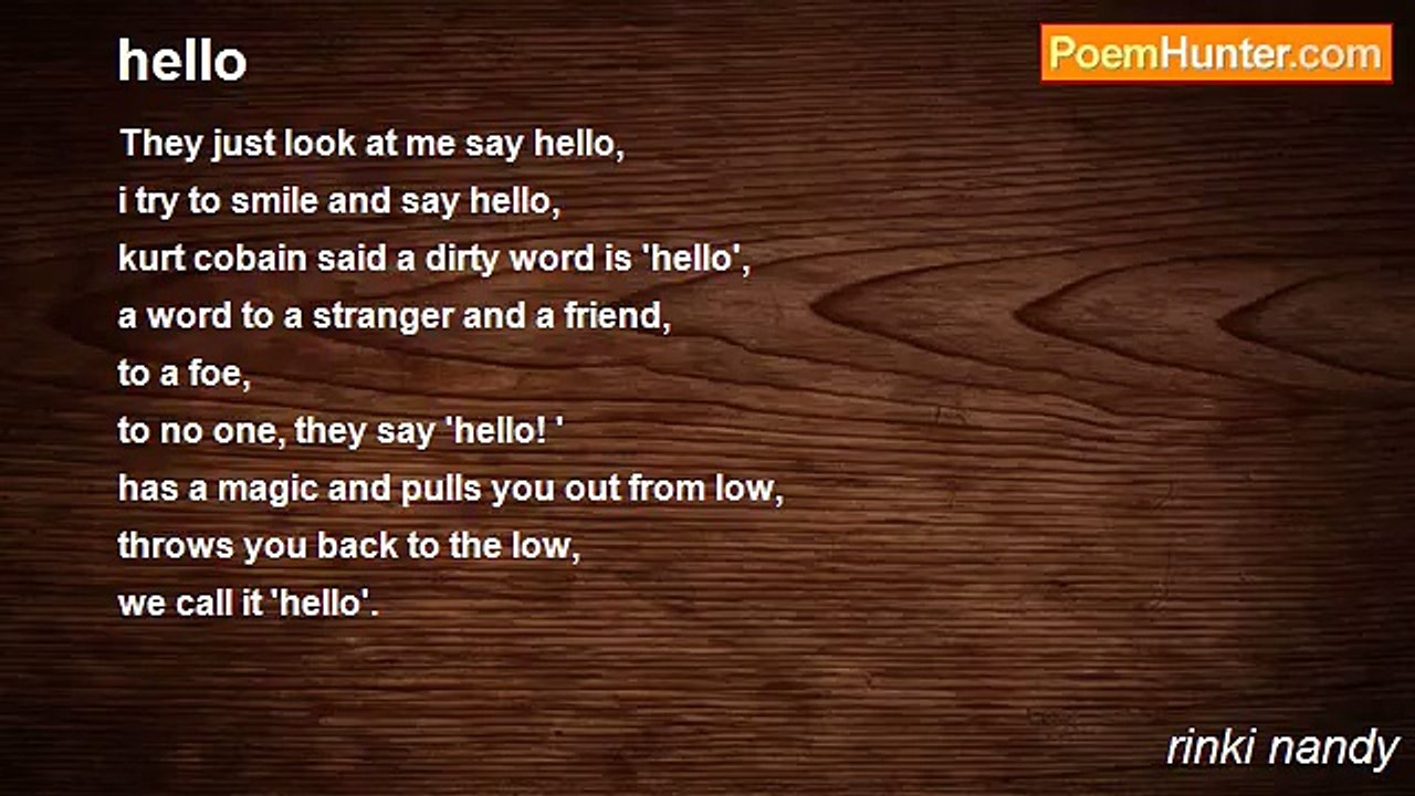 rinki nandy - hello