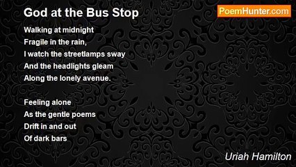 Uriah Hamilton - God at the Bus Stop