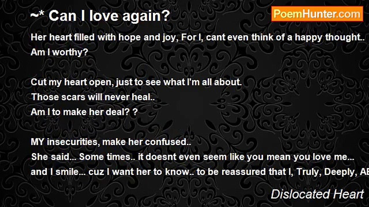 Dislocated Heart - ~* Can I love again?
