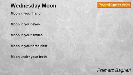Framarz Bagheri - Wednesday Moon