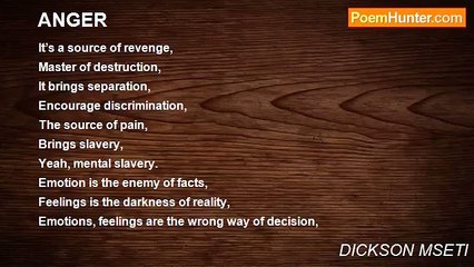 DICKSON MSETI - ANGER
