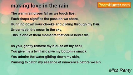 Miss Remy - making love in the rain