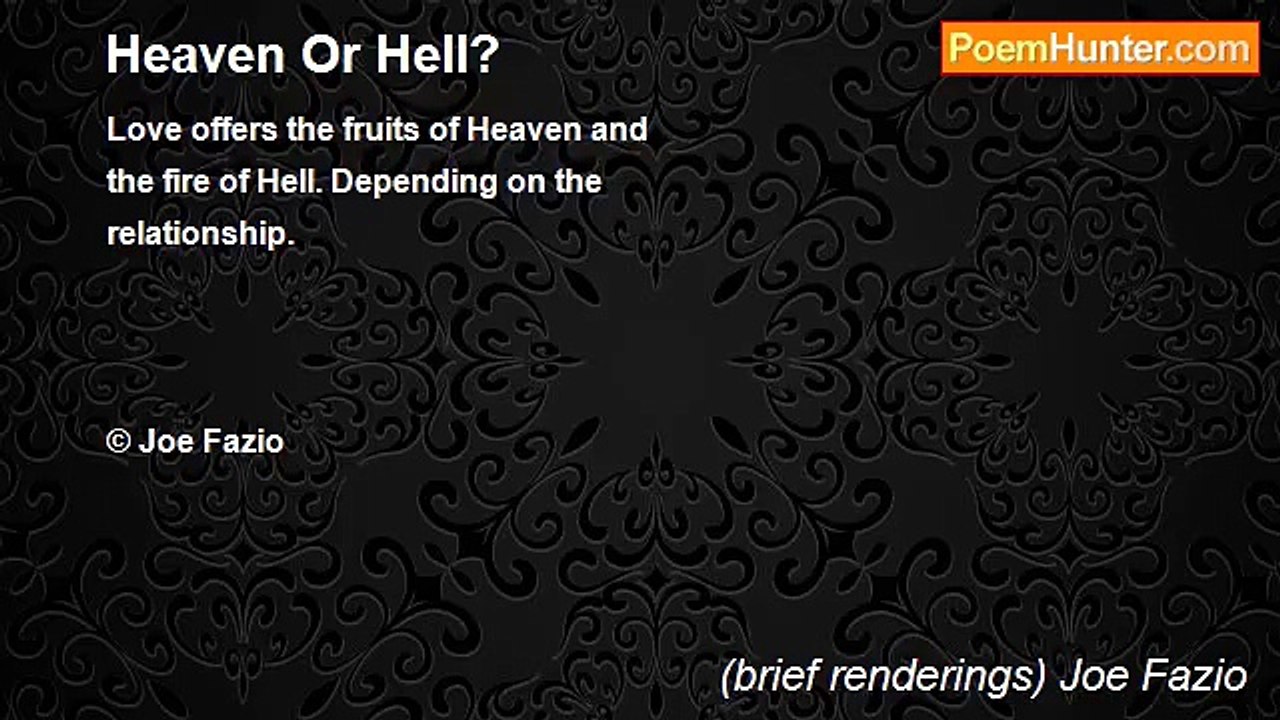 (brief renderings) Joe Fazio - Heaven Or Hell?