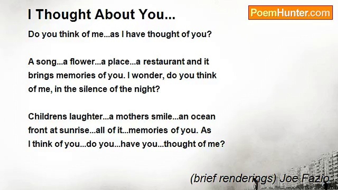 (brief renderings) Joe Fazio - I Thought About You...