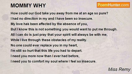 Miss Remy - MOMMY WHY