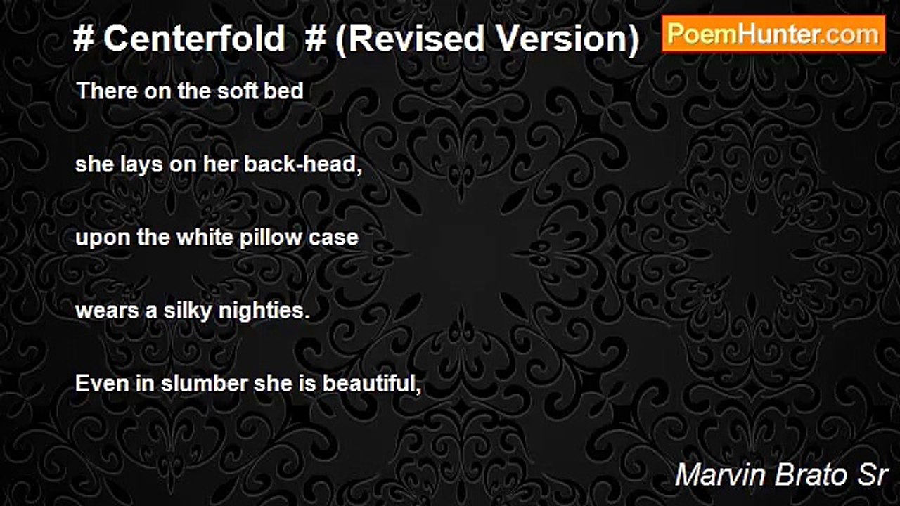 Marvin Brato Sr - # Centerfold  # (Revised Version)