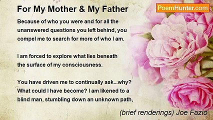 (brief renderings) Joe Fazio - For My Mother & My Father