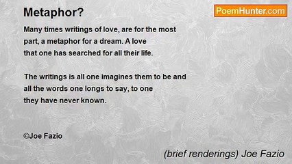 (brief renderings) Joe Fazio - Metaphor?