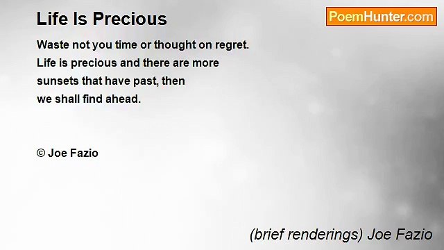 (brief renderings) Joe Fazio - Life Is Precious