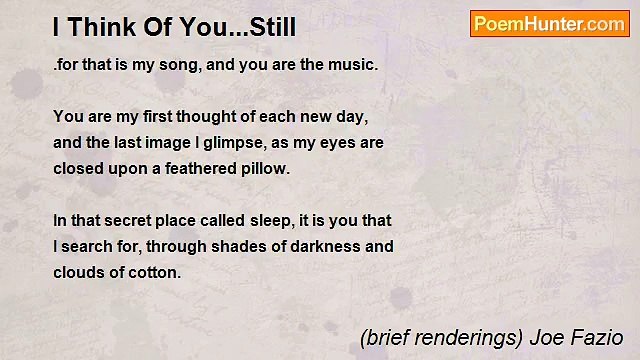 (brief renderings) Joe Fazio - I Think Of You...Still