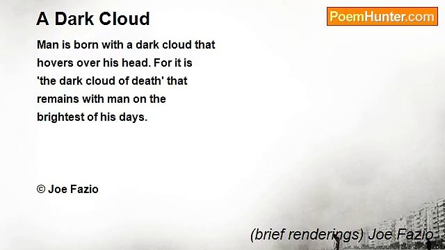 (brief renderings) Joe Fazio - A Dark Cloud