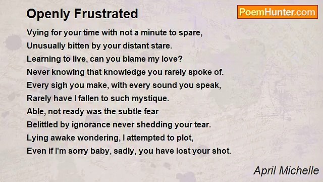 April Michelle - Openly Frustrated